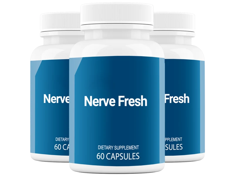 Three bottles of Nerve Fresh dietary supplement